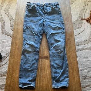 Reformation Blue Straight Leg Jeans High-Rise - 28